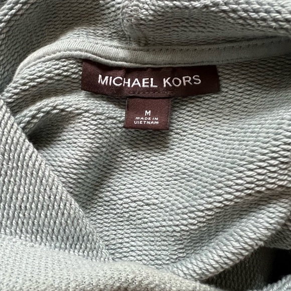 Michael Kors Baby Blue Lightweight Hoodie Pullover Sweatshirt - Picture 2 of 6